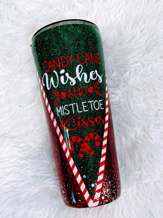 Candy Cane Wishes and Mistletoe Kisses-Ready to Ship